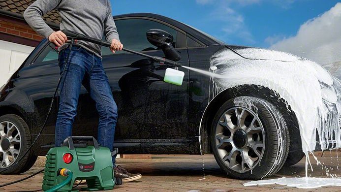 Мінімийка високого тиску Bosch EasyAquatak 110 1300Вт 110бар 330л/год шланг 5м 3.8кг (349339) 0.600.8A7.F00 фото