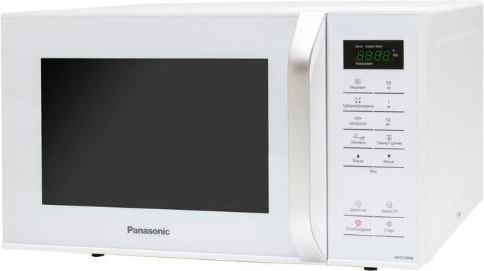 Микроволновая печь Panasonic, 25л, 800Вт, дисплей, открю ручкой, белый (391016) NN-ST34NWZUE фото
