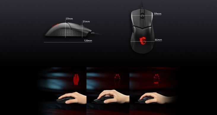 MSI Миша Clutch GM31 LIGHTWEIGHT Mouse (361920) S12-0402050-CLA фото