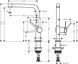 Смеситель для кухни Hansgrohe Talis M54, дл.излива - 215мм, поворотный, 1 рычаг, KM270, сталь