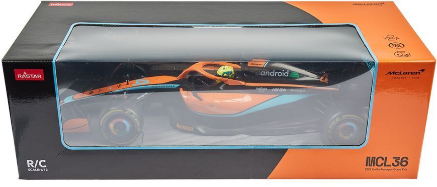 Машинка Rastar McLaren F1 W11 MCL36 1:12. Помаранчевий